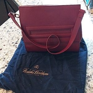 Brooks Brothers Maroon Leather purse